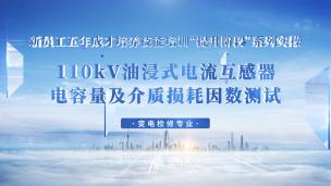110kV油浸式电流互感器电容量及介质损耗因数测试