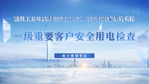 一级重要客户安全用电检查
